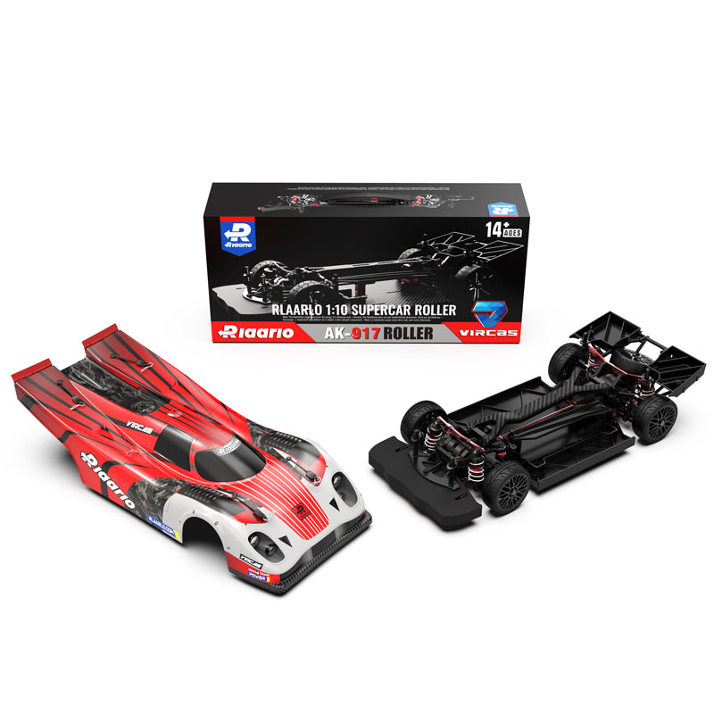 Rlaarlo RC Car Rlaarlo 1/10 Metal Version On-Road Cars AK-917 Roller(Without Electric Parts) Metal Version Red