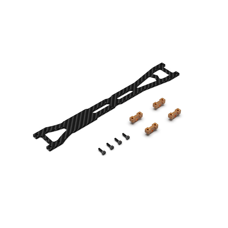 Rlaarlo RC Car Carbon Fiber Upper Deck Set For AK-917 Orange