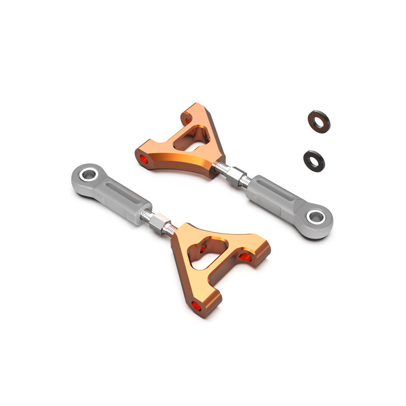 Rlaarlo RC Car Rear Upper Suspension Arm Set-Orange For 1/10 Scale On-Road Cars