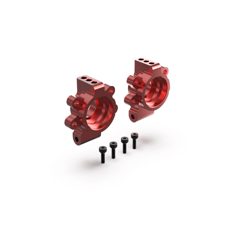 Rlaarlo RC Car Rear Steering Hub Set For 1/10 Scale On-Road Cars Red