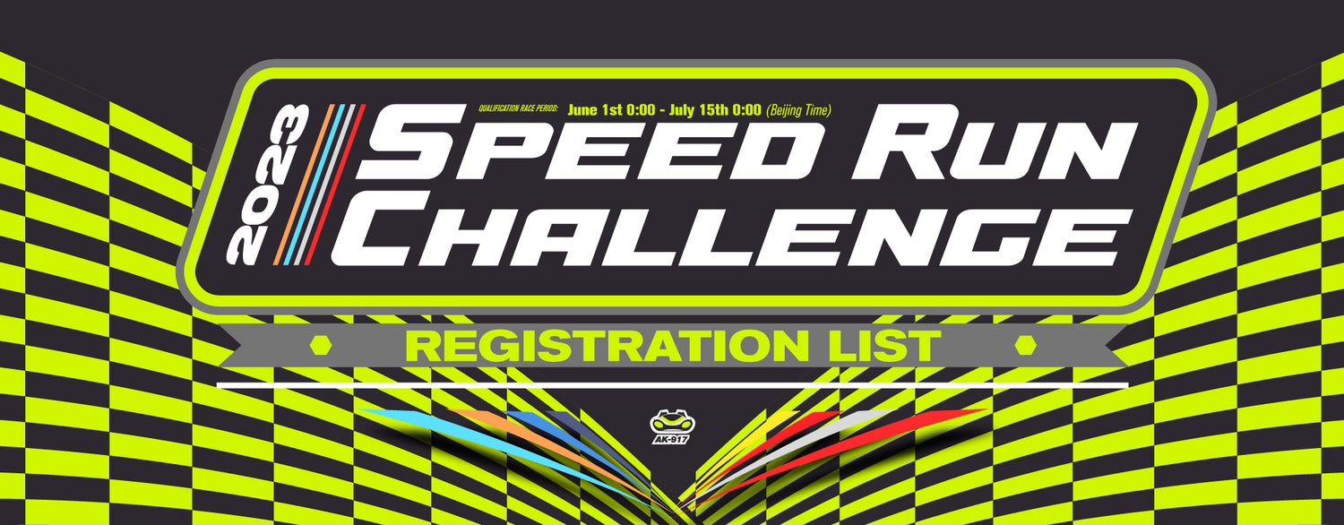 2023 Speed Run Challenge Registration List
