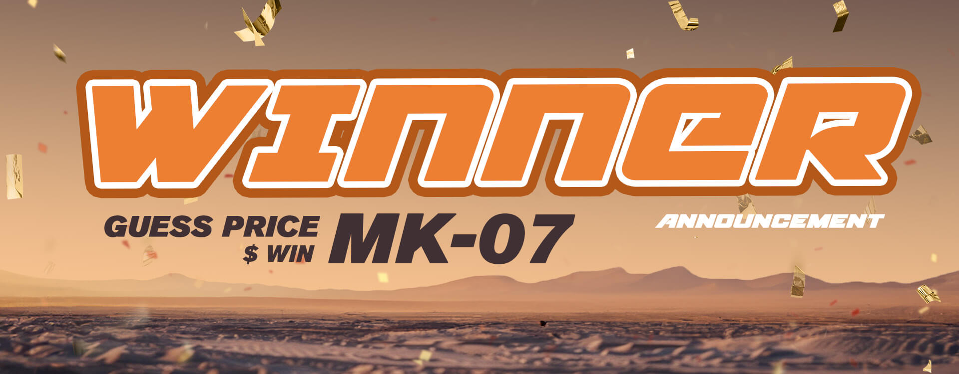 Winner Announcement: Guess the Price & Win MK-07