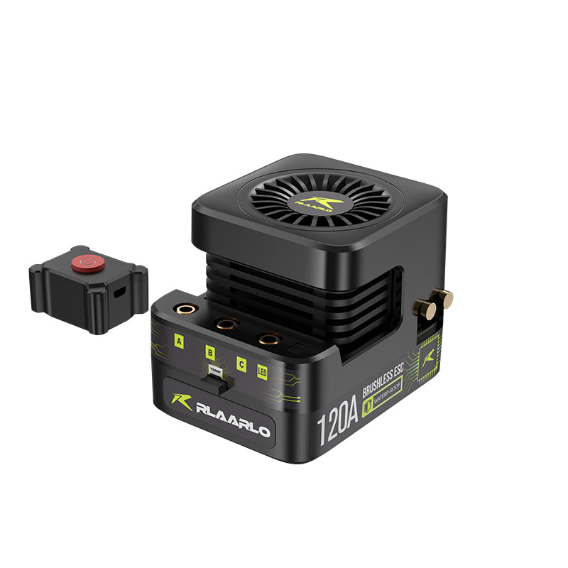 Rlaarlo RC Car 120A Brushless Waterproof ESC For RC Car Green