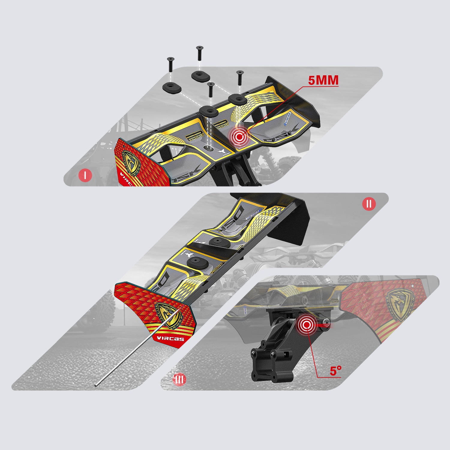 Tri-State Adjustable Wing