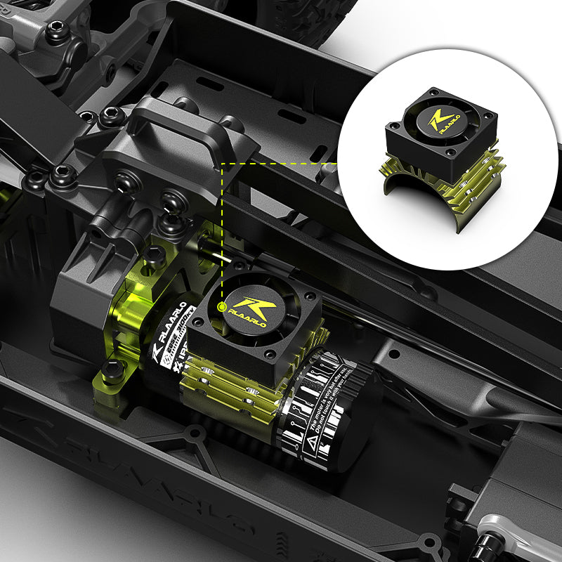 Motor Heat Sink and Cooling Fan