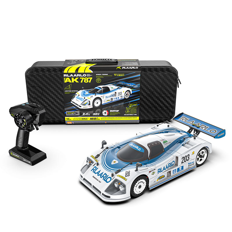 Rlaarlo RC Car Rlaarlo 1/10 Carbon Fiber Brushless RTR On-Road Cars, Supercar,AK-787 Carbon Fiber Blue