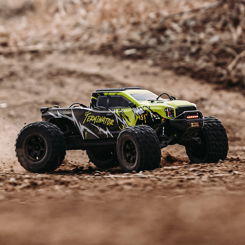 Rlaarlo RC Car Rlaarlo Omni-Terminator Metal MINI 1:10 Scale RTR Brushless Monster Truck, RZ001G-A
