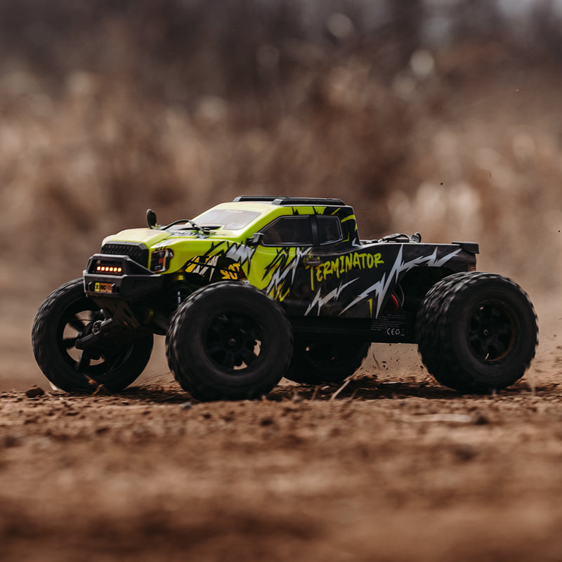 Rlaarlo RC Car Rlaarlo Omni-Terminator Metal MINI 1:10 Scale RTR Brushless Monster Truck, RZ001G-A