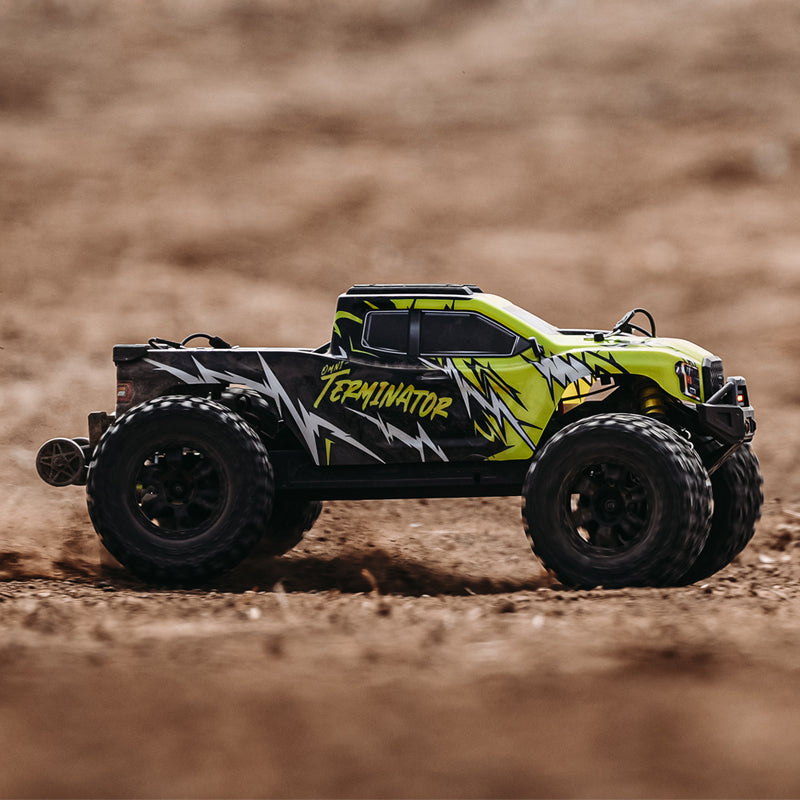 Rlaarlo RC Car Rlaarlo Omni-Terminator Metal MINI 1:10 Scale RTR Brushless Monster Truck, RZ001G-A