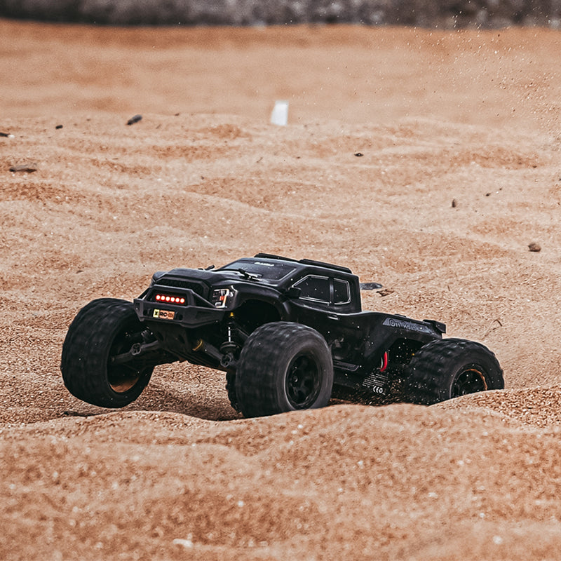 Rlaarlo RC Car Rlaarlo Omni-Terminator Carbon Fiber MINI 1:10 Scale RTR Brushless Monster Truck, RZ001B-C