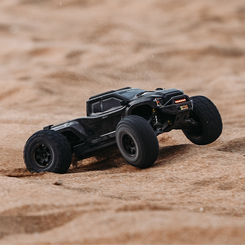 Rlaarlo RC Car Rlaarlo Omni-Terminator Carbon Fiber MINI 1:10 Scale RTR Brushless Monster Truck, RZ001B-C