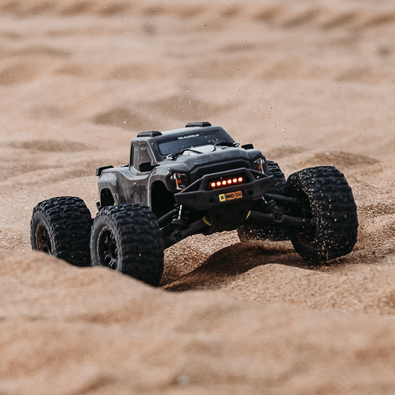 Rlaarlo RC Car Rlaarlo Omni-Terminator Carbon Fiber MINI 1:10 Scale RTR Brushless Monster Truck, RZ001B-C