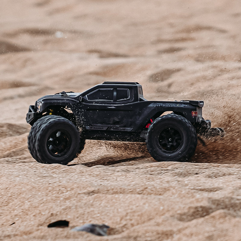 Rlaarlo RC Car Rlaarlo Omni-Terminator Carbon Fiber MINI 1:10 Scale RTR Brushless Monster Truck, RZ001B-C