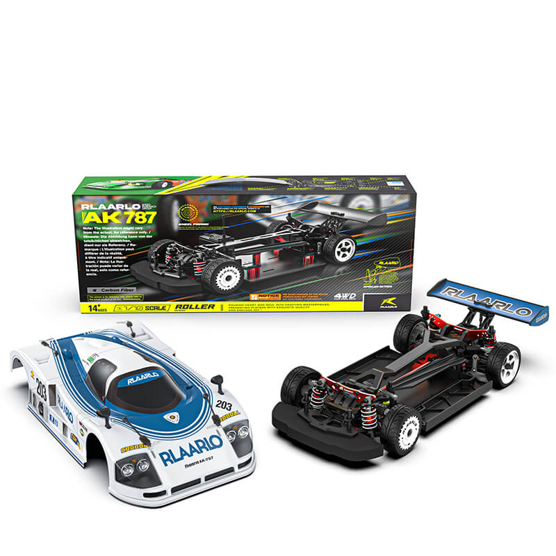Rlaarlo RC Car Rlaarlo 1/10 Metal Version On-Road Cars AK-787 Roller(Without Electric Parts) Metal Version Blue