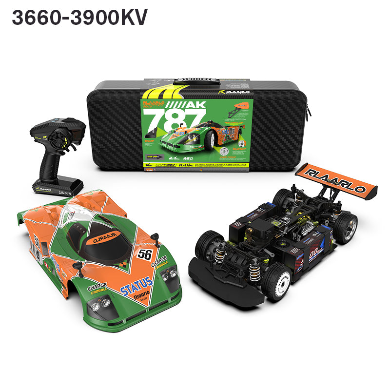 Rlaarlo RC Car Rlaarlo 1/10 On-Road Cars AK-787 Dual Motor RTR Standard Version Orange