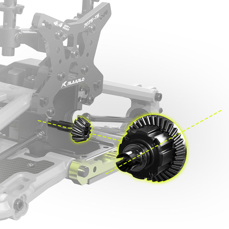 Rlaarlo RC Car Rlaarlo Omni-Terminator Carbon Fiber MINI 1:10 Scale RTR Brushless Monster Truck, RZ001B-C
