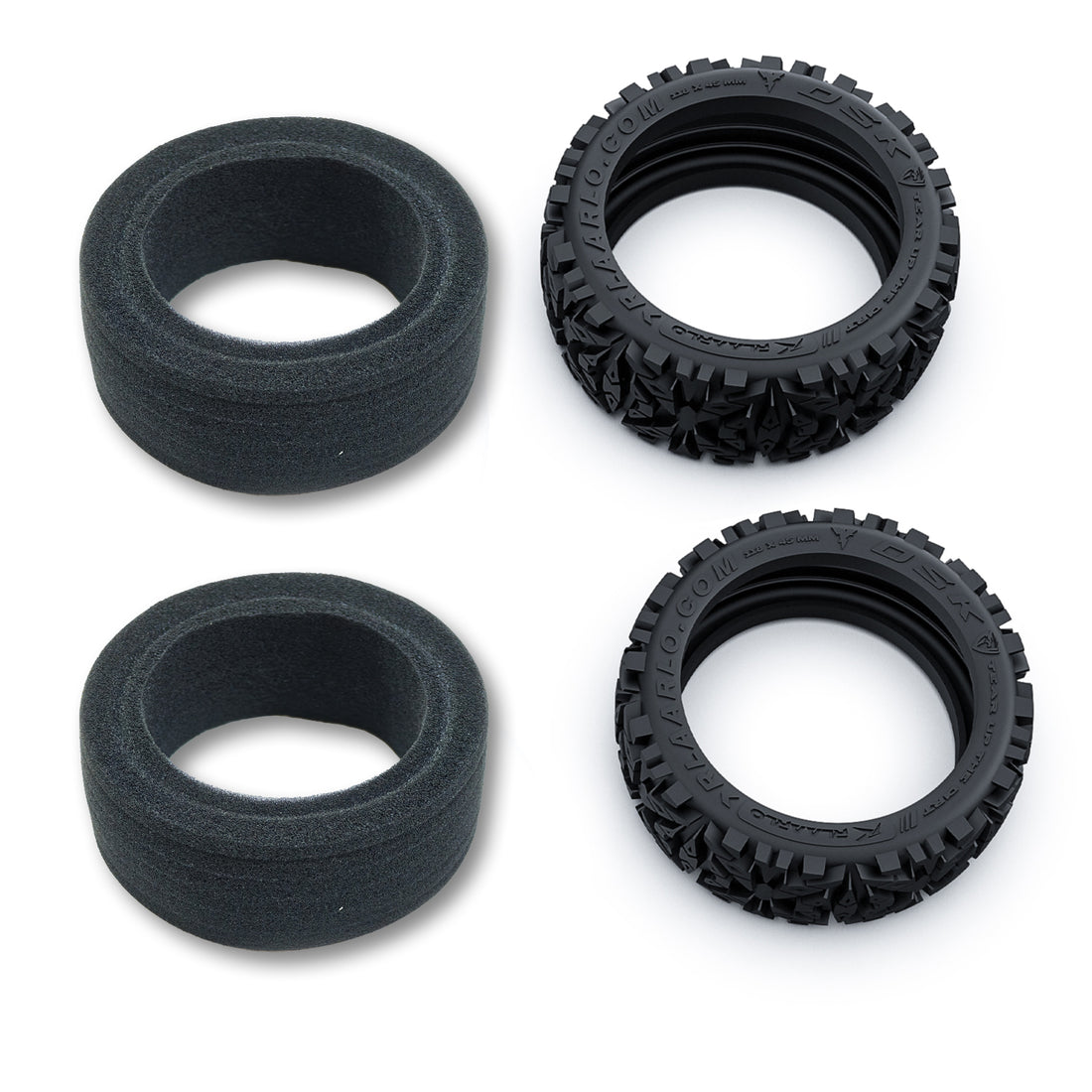 Large Tread Tyre &amp; Foam Set for DSK Buggy