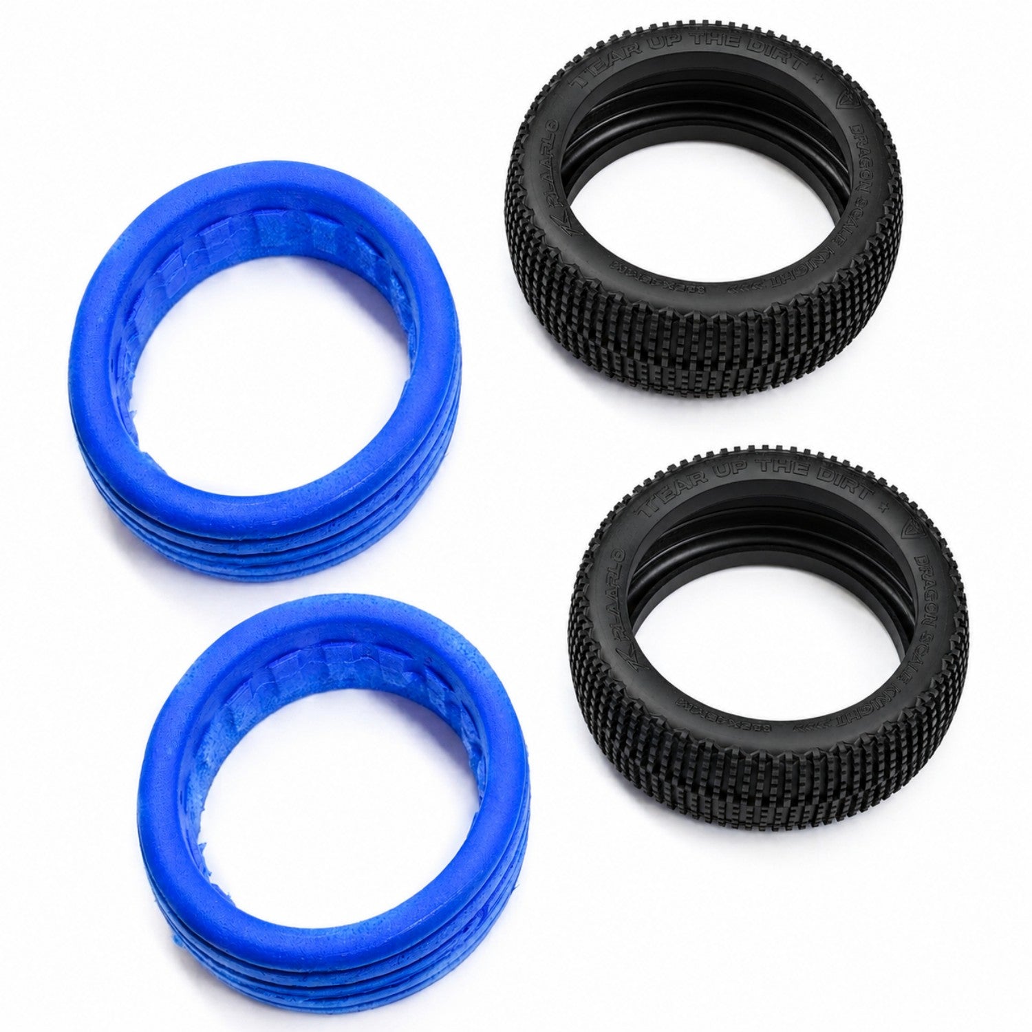 Rlaarlo RC Car Small Tread Tyre &amp; Foam Set for DSK Buggy