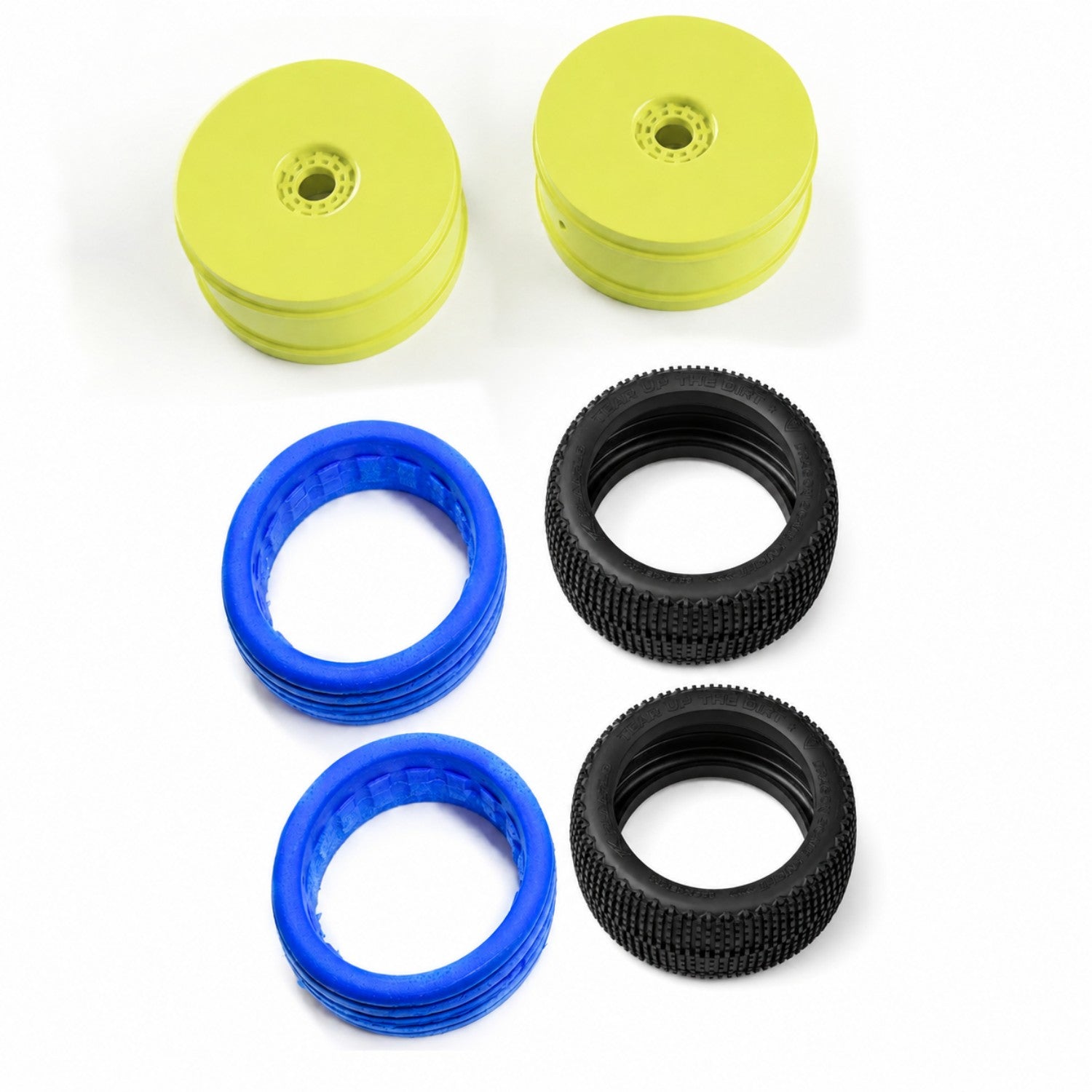 Rlaarlo RC Car Small Tread Assembled Wheel Set for DSK Buggy