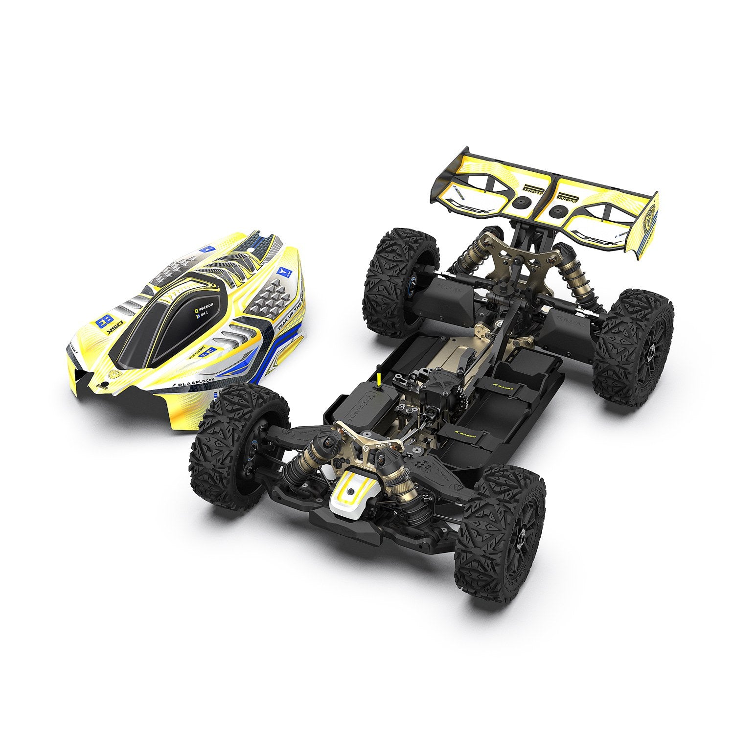 Rlaarlo RC Car Rlaarlo 1/8 4WD Buggy Dragon Scale Knight | DSK Roller(Without Electric Parts)