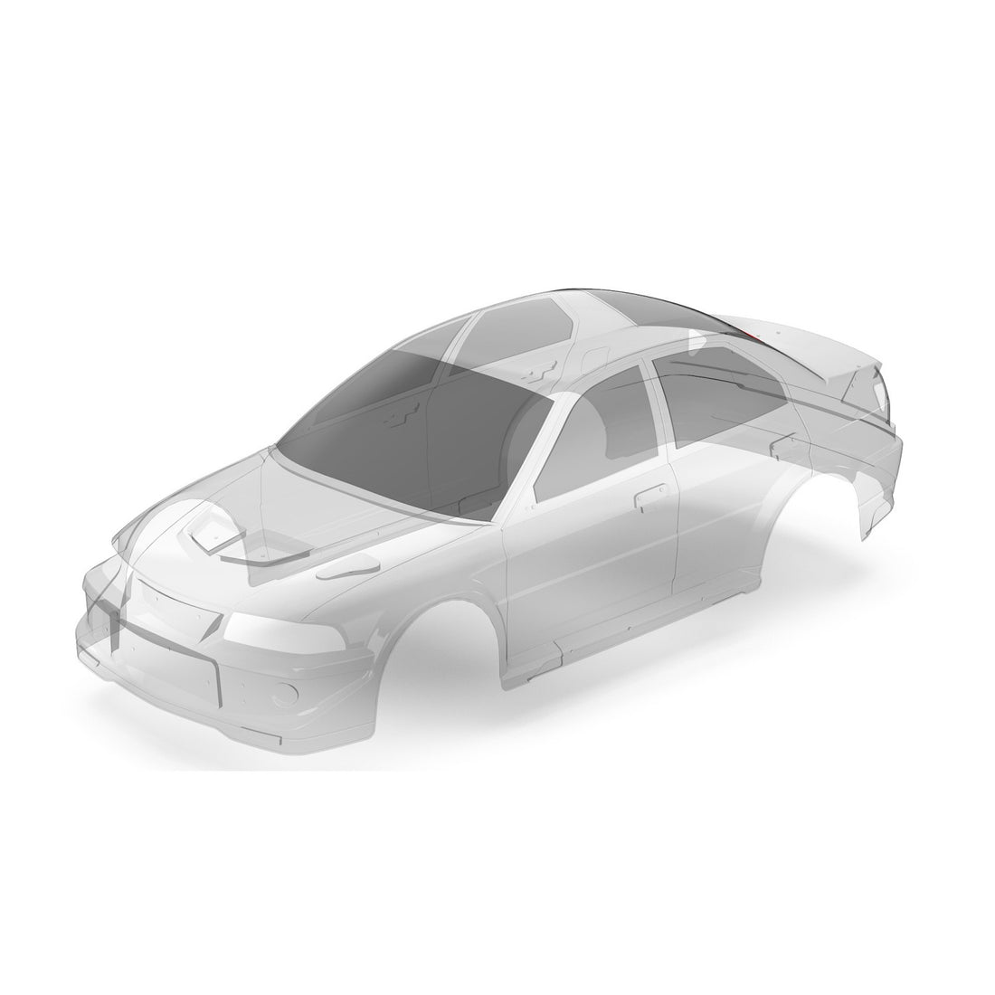 Rlaarlo RC Car 1.5MM PC Rally Clear Body For SLEVO