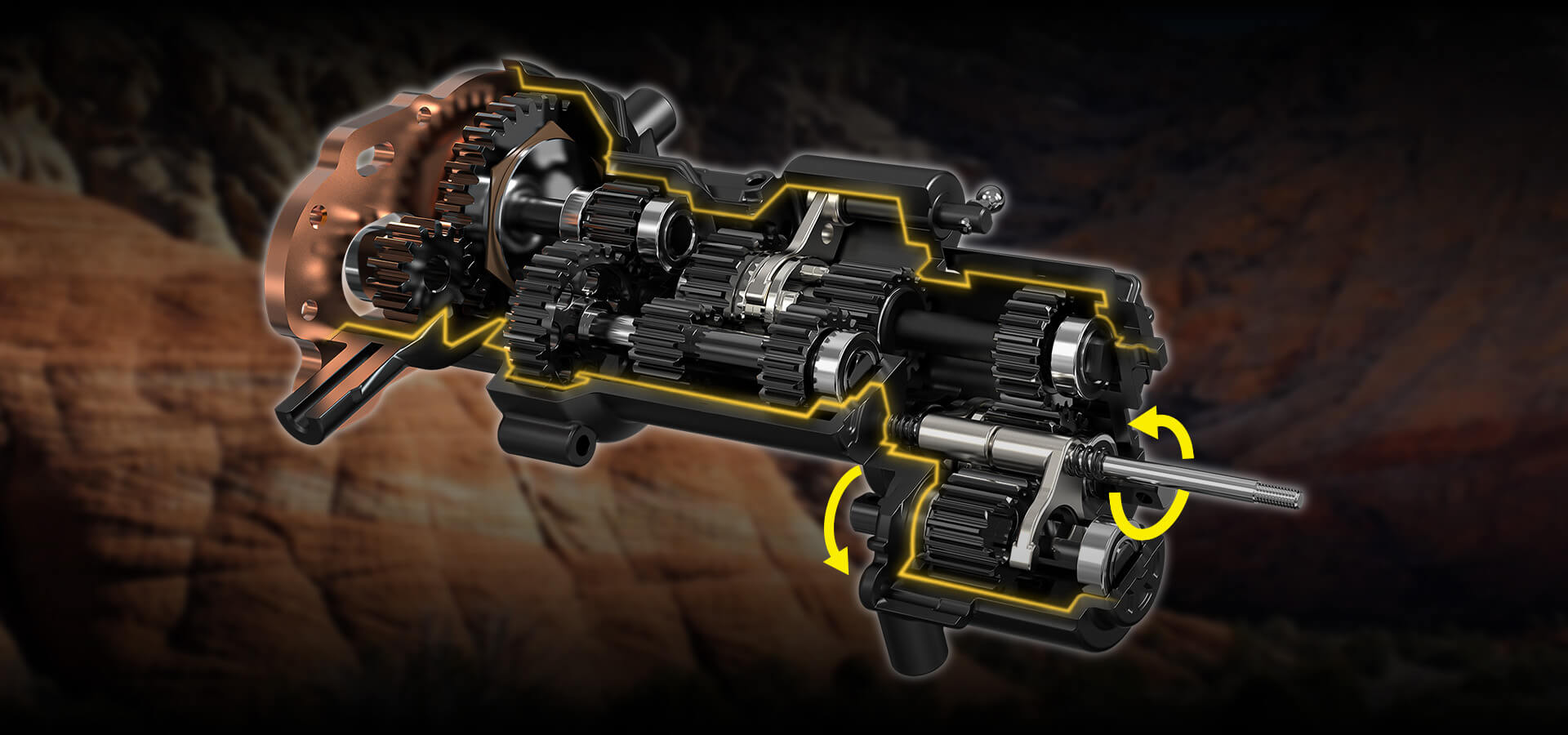 FORWARD LOCATED GEARBOX