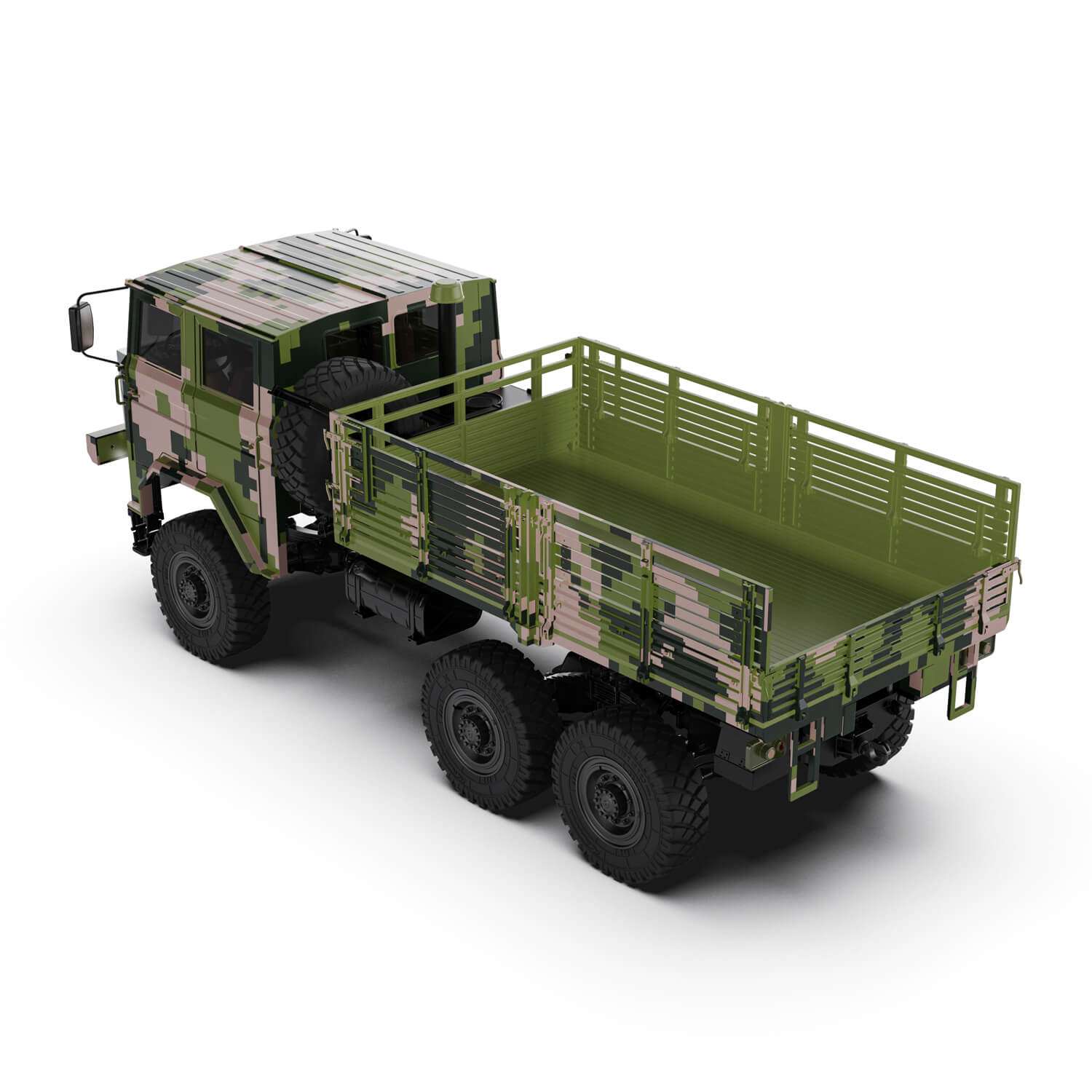 Rlaarlo RC Car Rlaarlo 1/10 Scale RTR 6X6 Brushless RC Military Trucks HongYan HY6