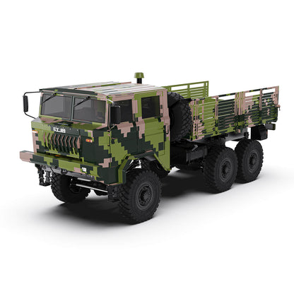 Rlaarlo 1/10 Scale RTR 6X6 RC Military Trucks HongYan HY6 | Jungle Digital Camouflage