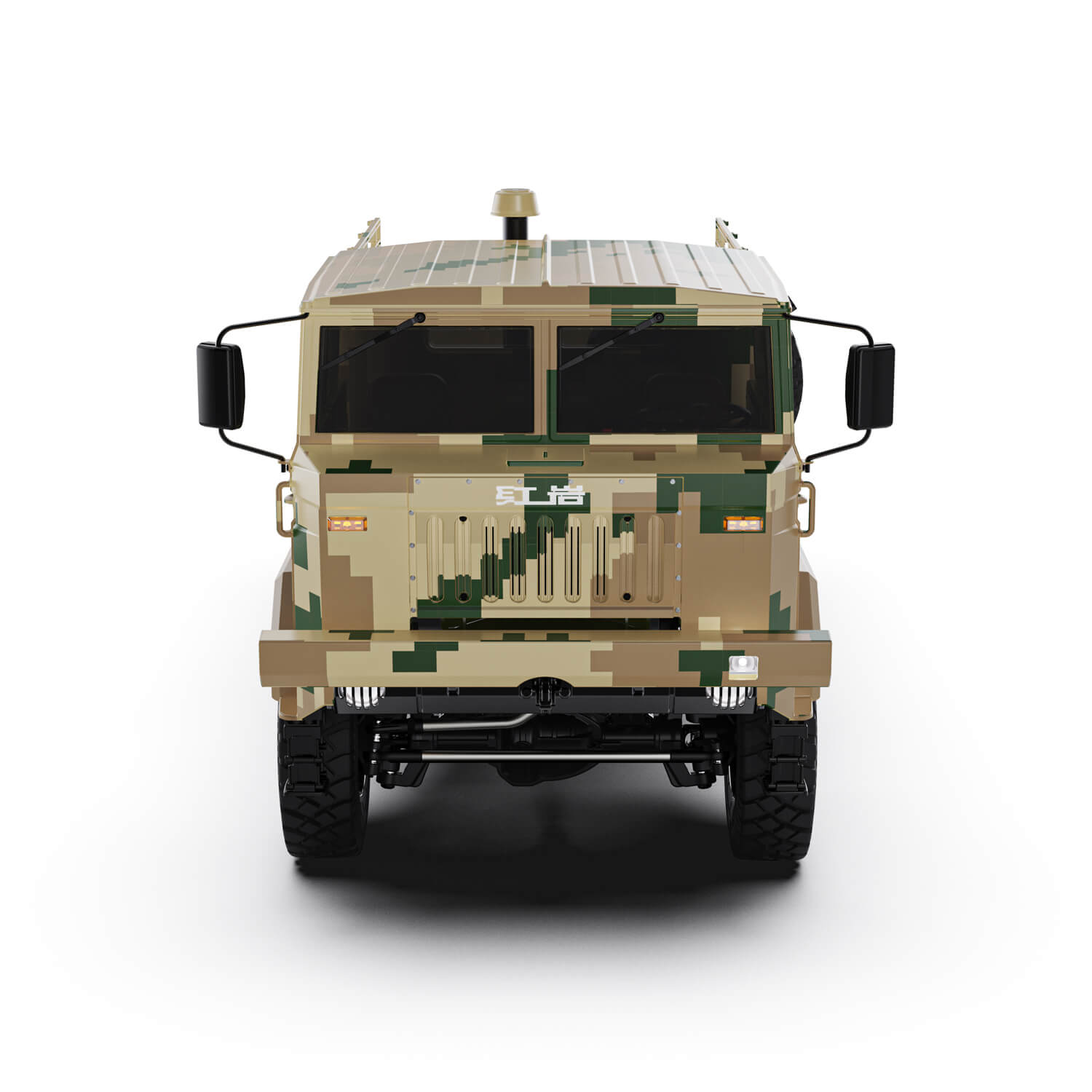 Rlaarlo 1/10 Scale RTR 6X6 RC Military Trucks HongYan HY6 | Desert Digital Camouflage