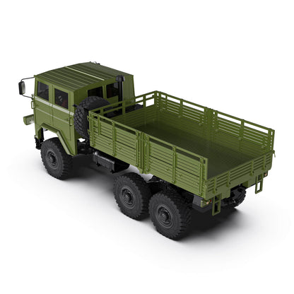 Rlaarlo 1/10 Scale RTR 6X6 RC Military Trucks HongYan HY6 | Army Green