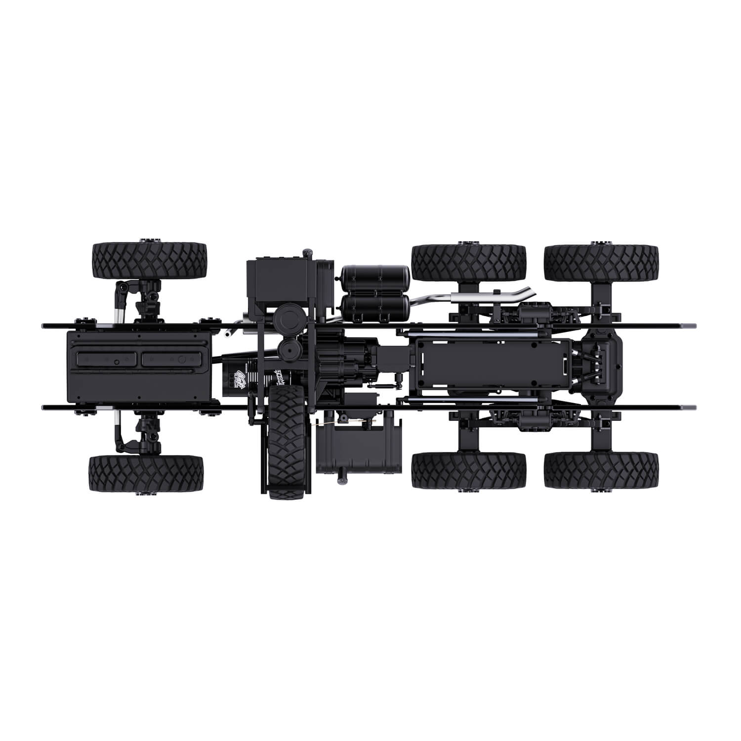 Rlaarlo 1/10 Scale RTR 6X6 RC Military Trucks HongYan HY6 | Jungle Digital Camouflage