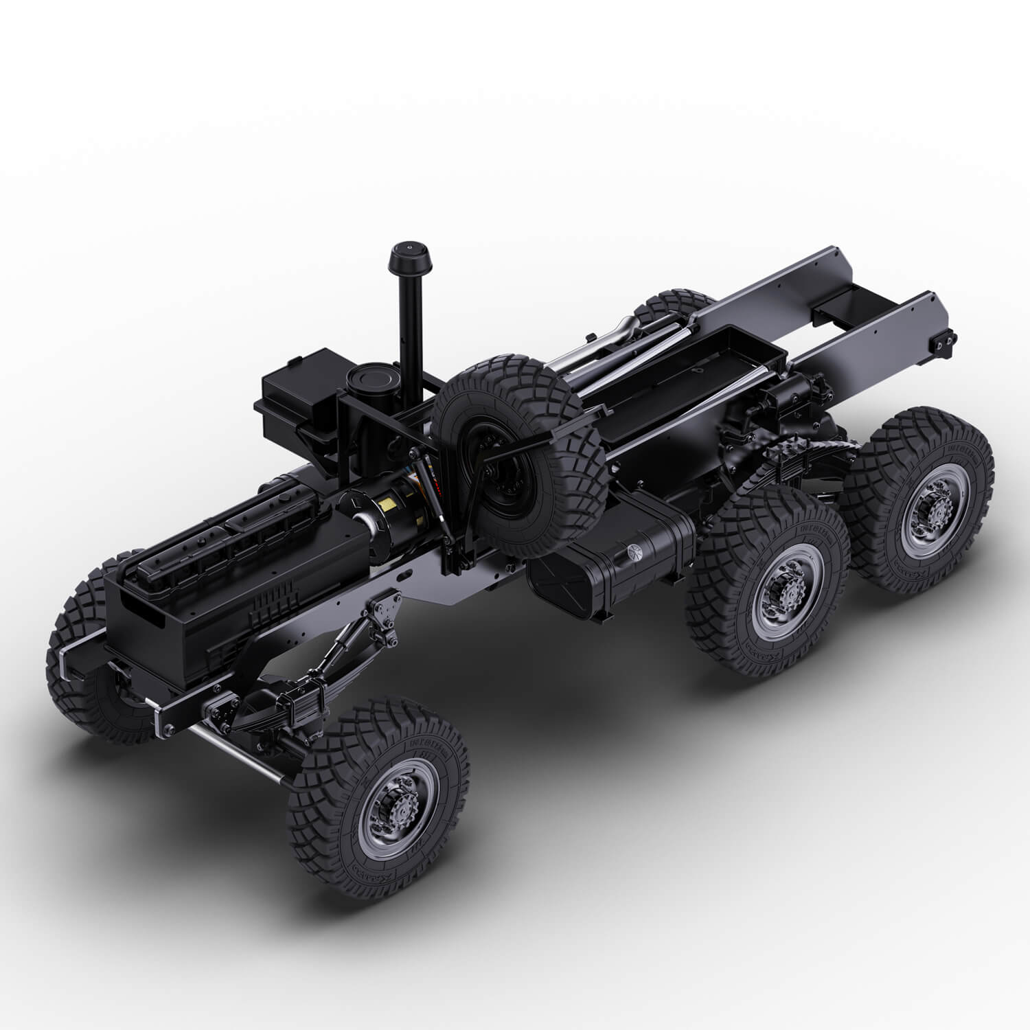 Rlaarlo RC Car Rlaarlo 1/10 Scale RTR 6X6 RC Military Trucks HongYan HY6 | Army Green