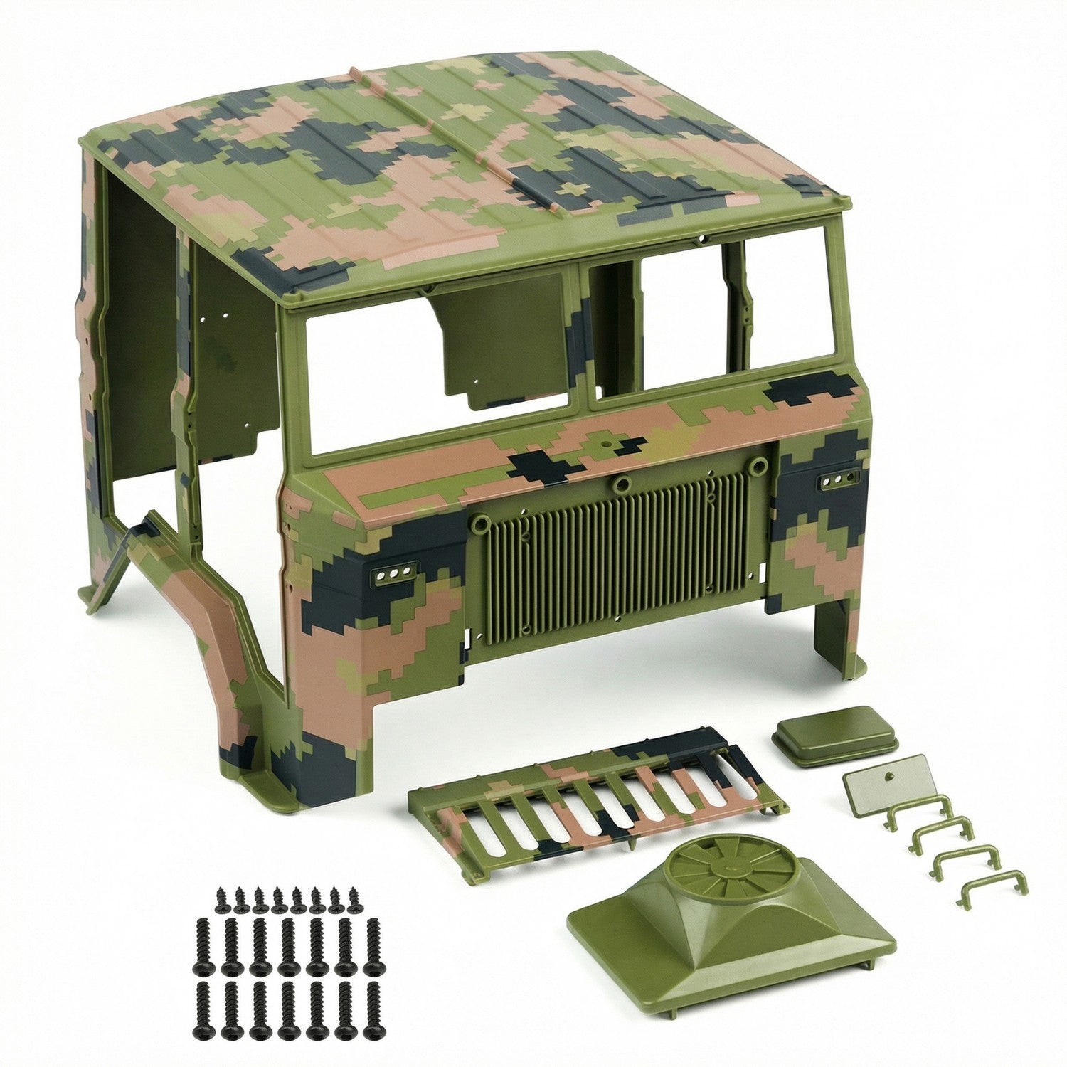 Rlaarlo RC Car Car Head For HongYan HY6 Jungle Digital Camouflage