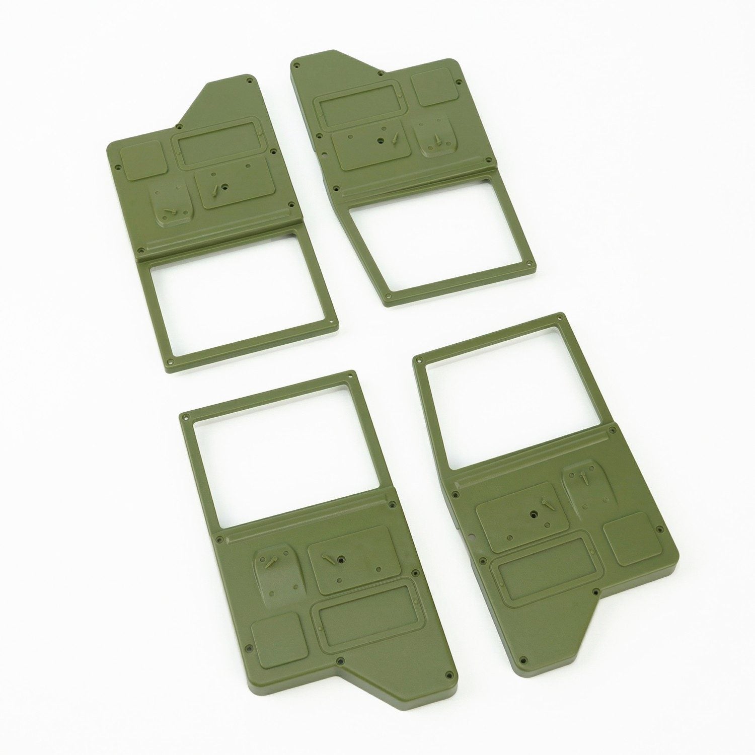 Rlaarlo RC Car Door Interior Panel For HongYan HY6 Army Green