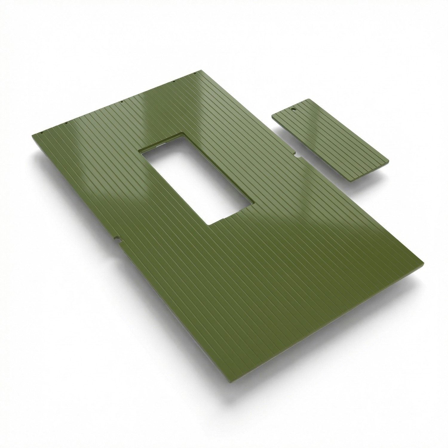 Rlaarlo RC Car 6MM Aluminum Cargo Box Floor For HongYan HY6 Army Green