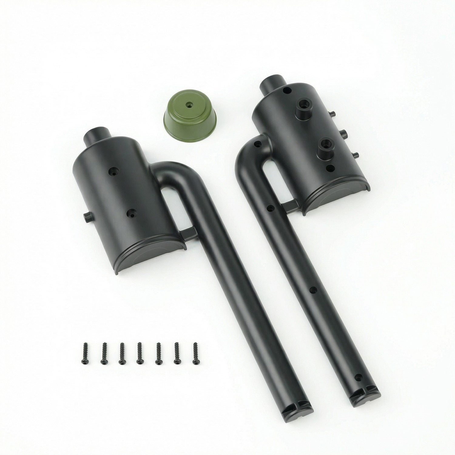 Rlaarlo RC Car Upper Exhaust Pipe For HongYan HY6 Army Green