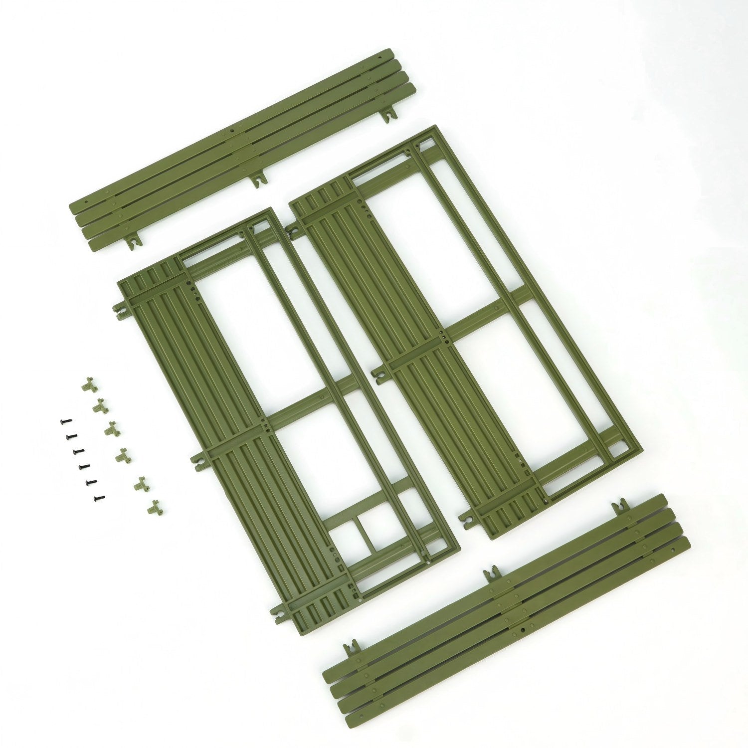 Rlaarlo RC Car Cargo Box Side Panel For HongYan HY6 Left Army Green