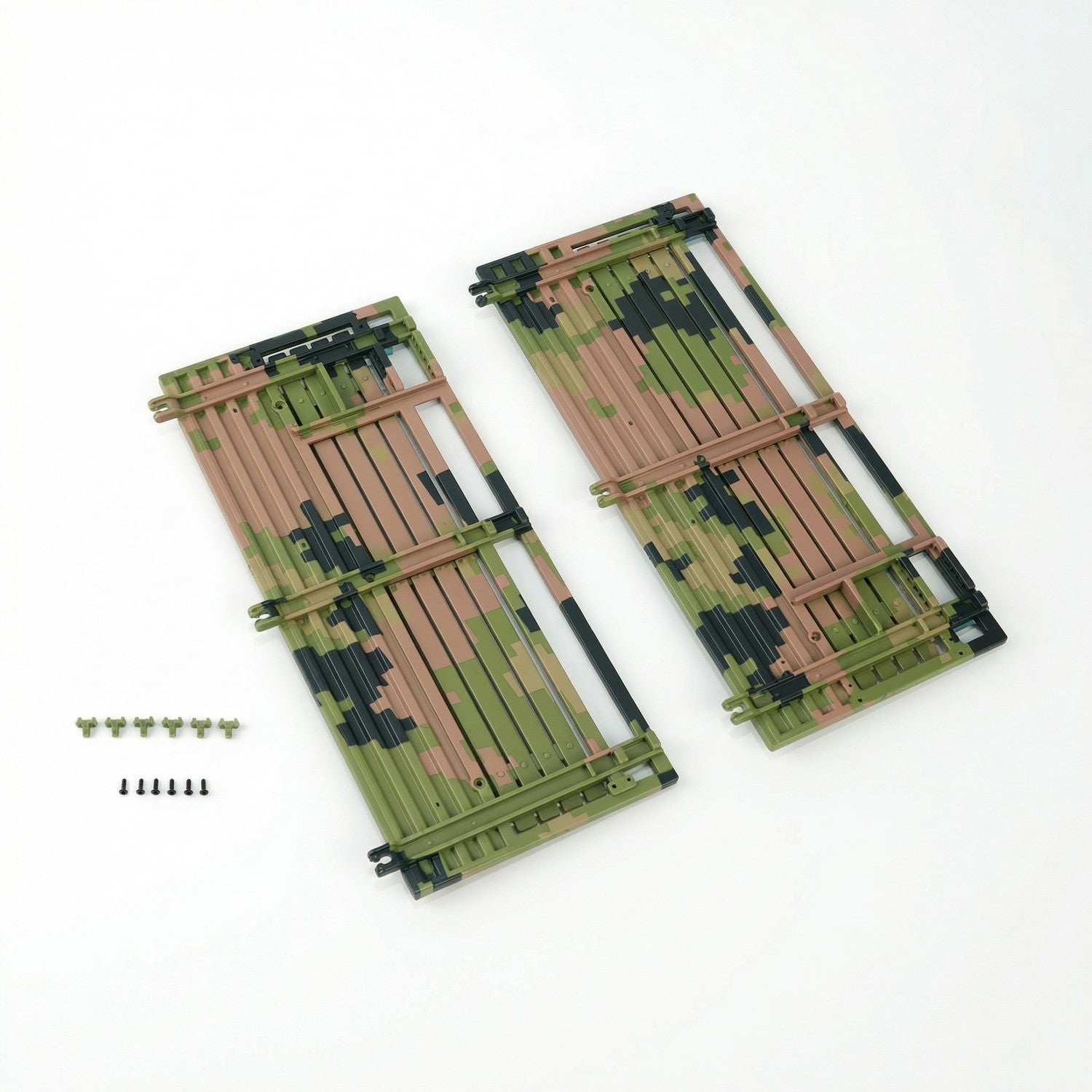 Rlaarlo RC Car Cargo Box Side Panel For HongYan HY6 Right Jungle Digital Camouflage