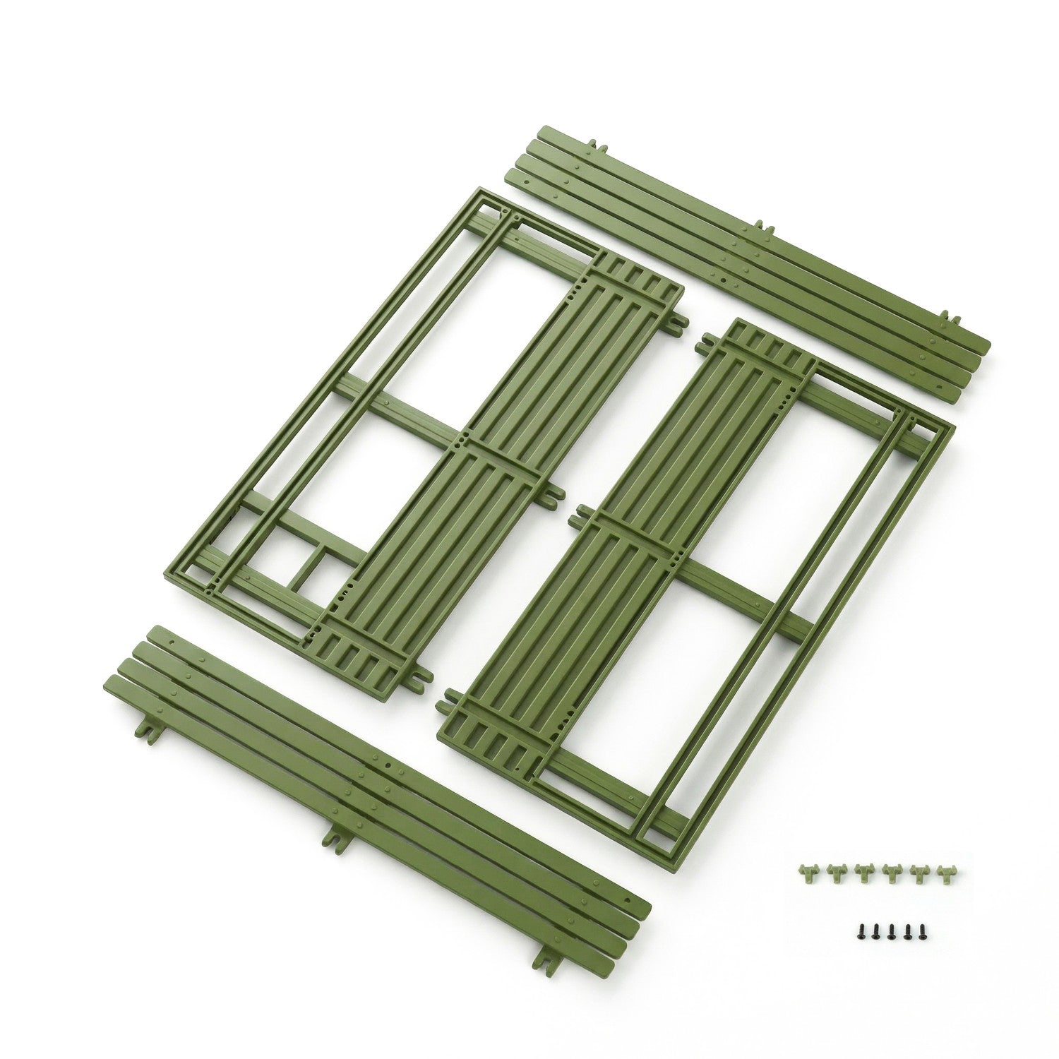Rlaarlo RC Car Cargo Box Side Panel For HongYan HY6 Right Army Green