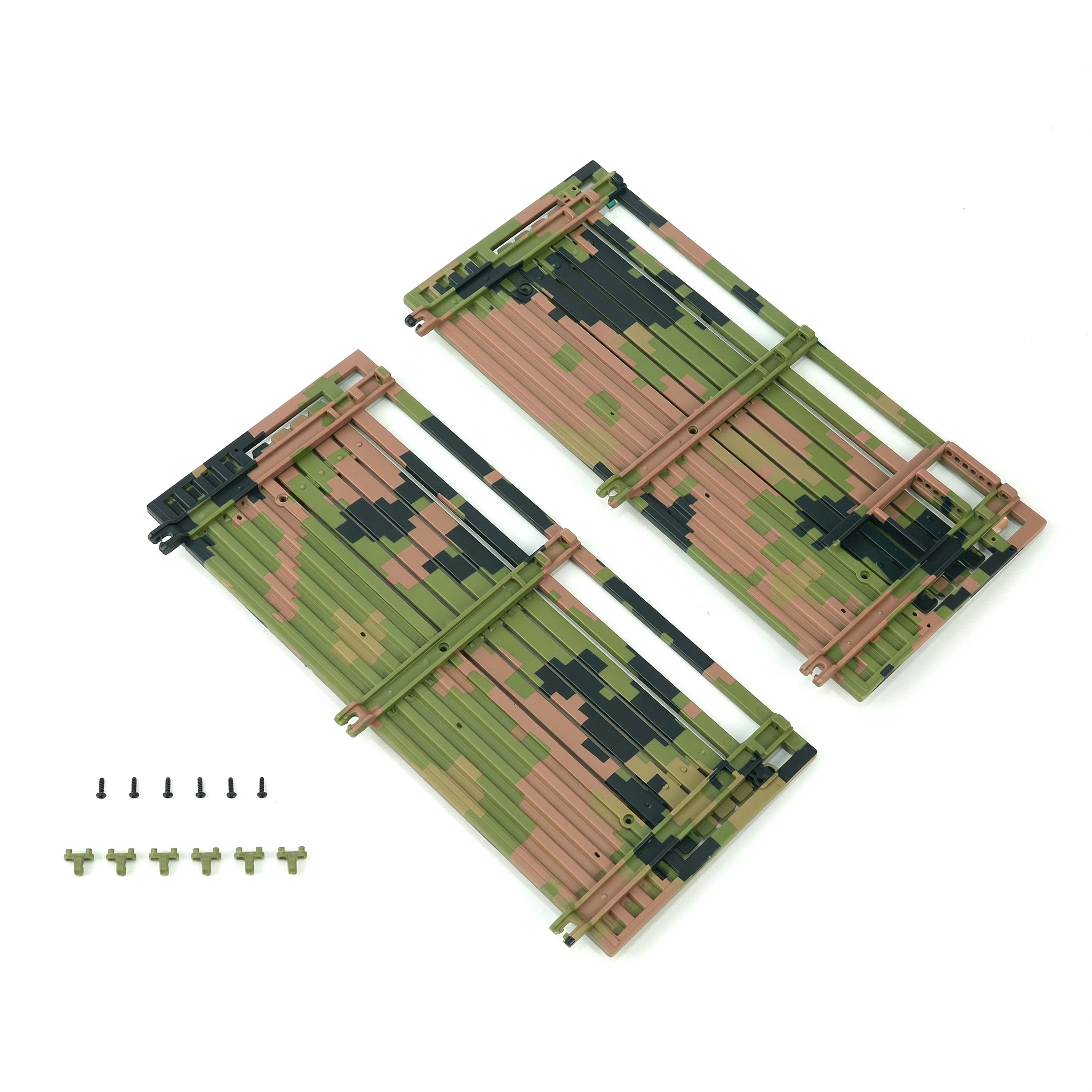 Rlaarlo RC Car Cargo Box Side Panel For HongYan HY6 Left Jungle Digital Camouflage