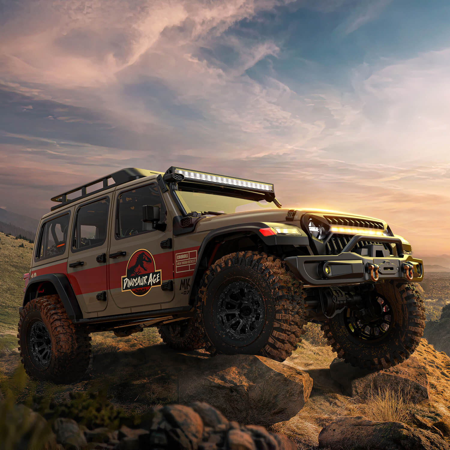 1/7 Scale 4WD Brushless RTR RC Crawler MK-07 Hand-Painted