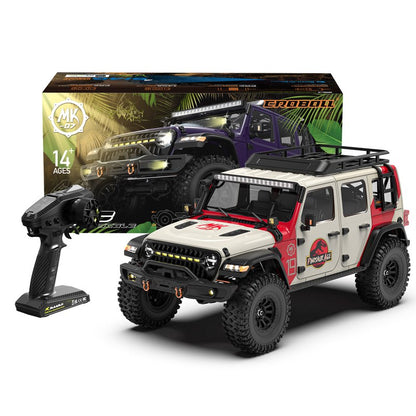 1/7 Scale 4WD Brushless RTR RC Crawler MK-07 V2 Hand-Painted Dinosaur Themed Design