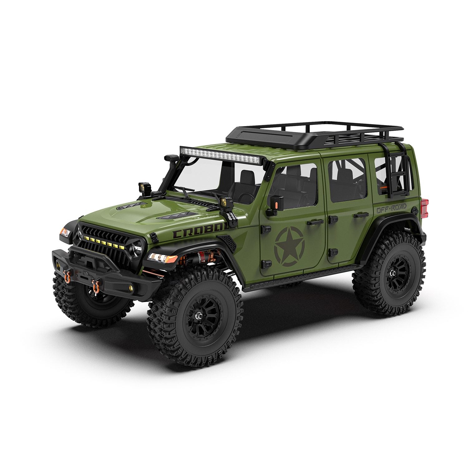 Rlaarlo RC Car 1/7 Scale 4WD Brushed RC Crawler MK-07 V2