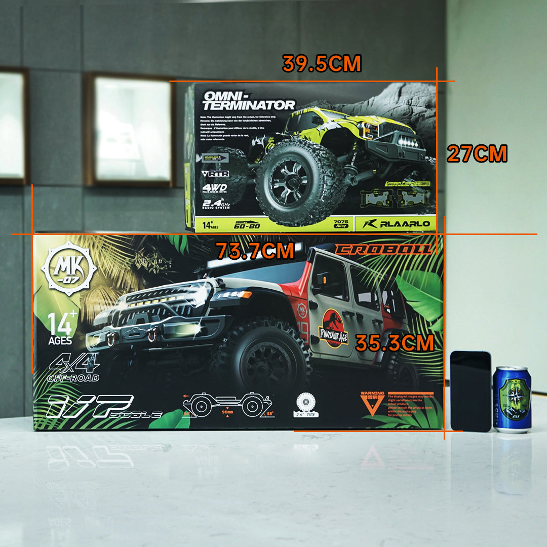 1/7 Scale 4WD Brushed RC Crawler MK-07 Gray