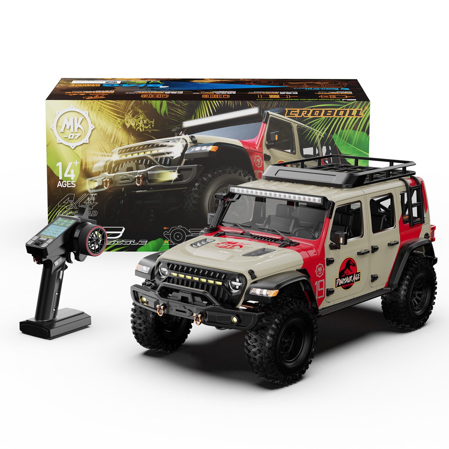 1/7 Scale 4WD Brushed RTR RC Crawler MK-07 Hand-Painted
