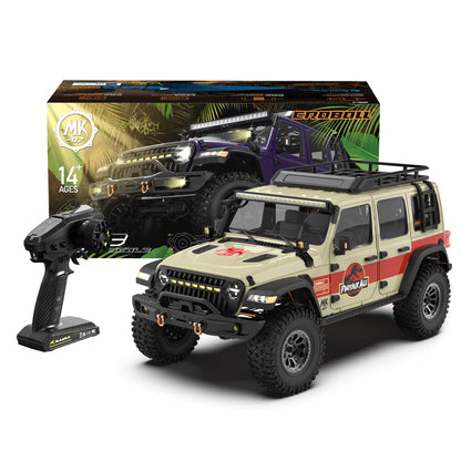 1/7 Scale 4WD Brushless RTR RC Crawler MK-07 V2 Hand-Painted Dinosaur Themed Design