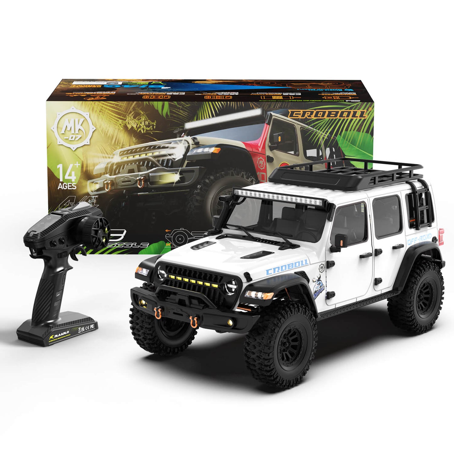 1/7 Scale 4WD Brushless RC Crawler MK-07 White