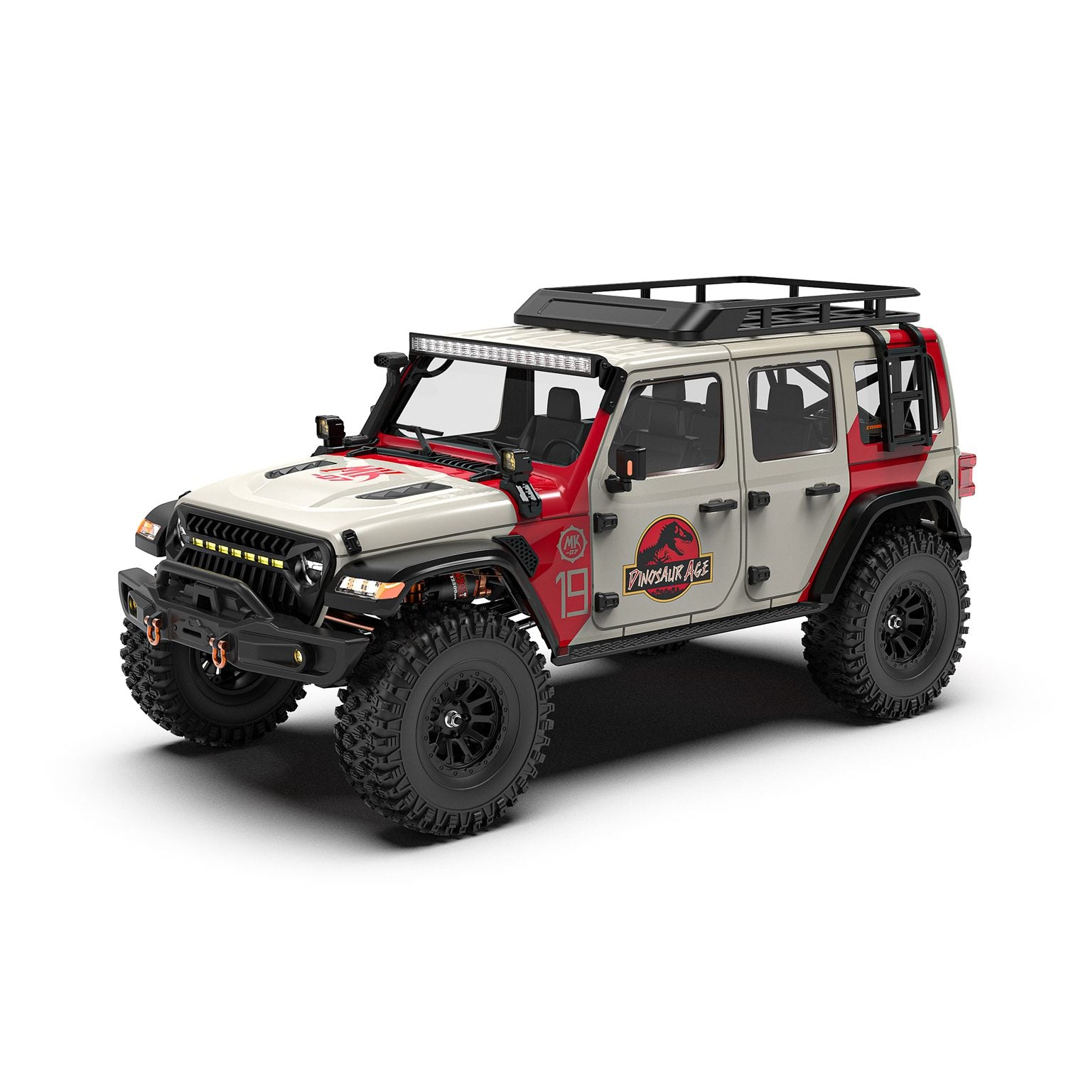 Rlaarlo RC Car 1/7 Scale 4WD Brushed RTR RC Crawler MK-07 V2 Hand-Painted