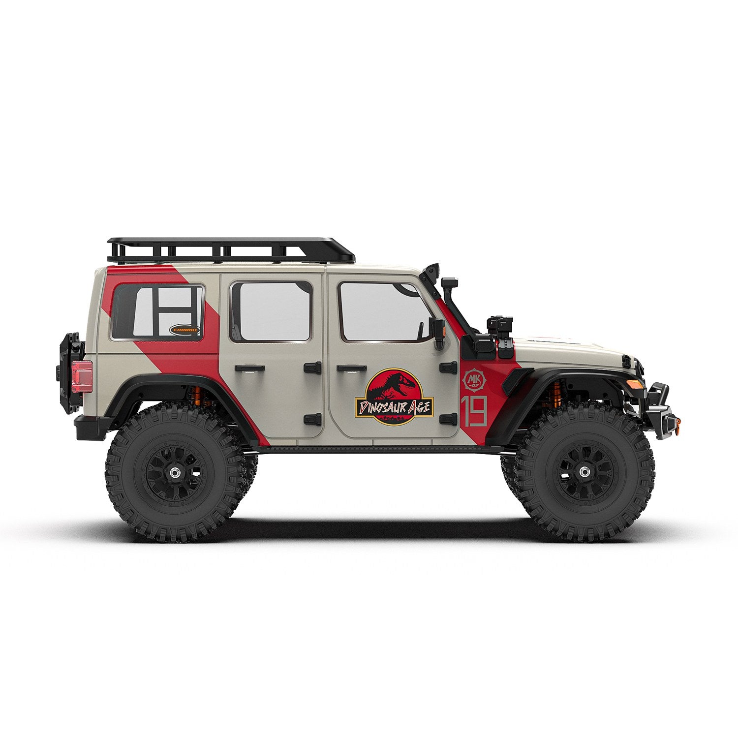 1/7 Scale 4WD Brushless RTR RC Crawler MK-07 V2 Hand-Painted Dinosaur Themed Design