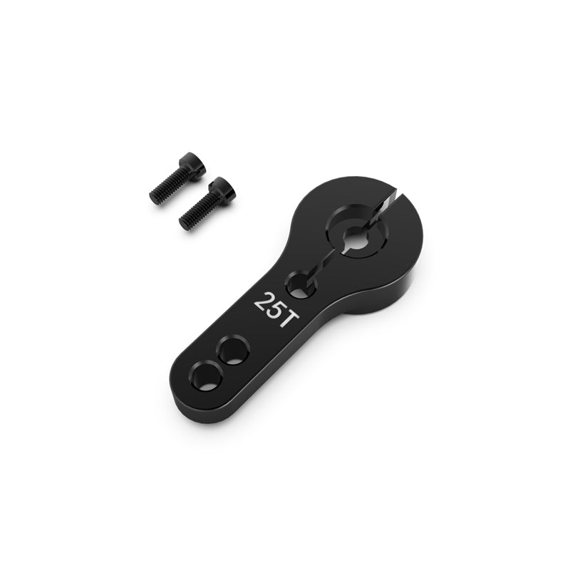 Rlaarlo RC Car Aluminum  25T Servo Horn For 1/10 Scale On-Road Cars and RZ001 Black